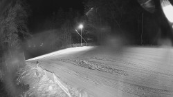 Prostřední část sjezdovky a snowpark