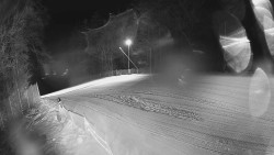 Prostřední část sjezdovky a snowpark