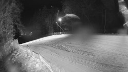 Prostřední část sjezdovky a snowpark