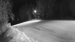 Prostřední část sjezdovky a snowpark
