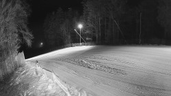 Prostřední část sjezdovky a snowpark
