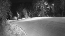 Prostřední část sjezdovky a snowpark