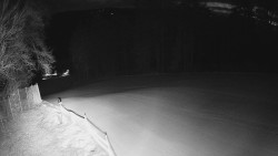 Prostřední část sjezdovky a snowpark