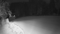 Prostřední část sjezdovky a snowpark