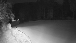 Prostřední část sjezdovky a snowpark