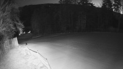 Prostřední část sjezdovky a snowpark