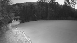 Prostřední část sjezdovky a snowpark