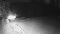 Prostřední část sjezdovky a snowpark