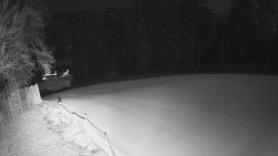 Prostřední část sjezdovky a snowpark