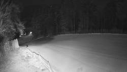 Prostřední část sjezdovky a snowpark