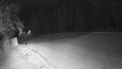 Prostřední část sjezdovky a snowpark