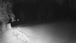 Prostřední část sjezdovky a snowpark