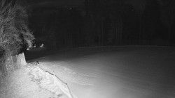 Prostřední část sjezdovky a snowpark