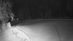 Prostřední část sjezdovky a snowpark