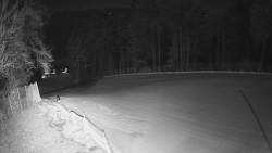 Prostřední část sjezdovky a snowpark