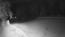 Prostřední část sjezdovky a snowpark