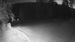 Prostřední část sjezdovky a snowpark