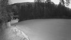 Prostřední část sjezdovky a snowpark