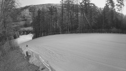 Prostřední část sjezdovky a snowpark