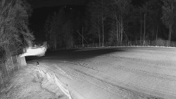 Prostřední část sjezdovky a snowpark