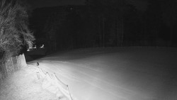 Prostřední část sjezdovky a snowpark