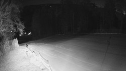 Prostřední část sjezdovky a snowpark