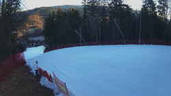 Prostřední část sjezdovky a snowpark