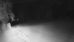 Prostřední část sjezdovky a snowpark