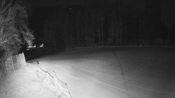 Prostřední část sjezdovky a snowpark