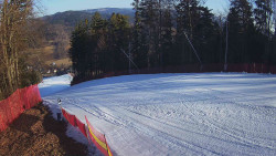 Prostřední část sjezdovky a snowpark
