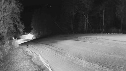 Prostřední část sjezdovky a snowpark