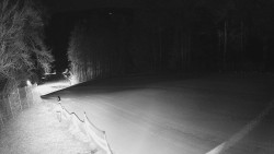 Prostřední část sjezdovky a snowpark