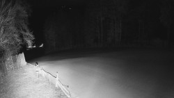 Prostřední část sjezdovky a snowpark