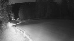 Prostřední část sjezdovky a snowpark