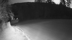 Prostřední část sjezdovky a snowpark