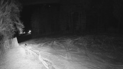 Prostřední část sjezdovky a snowpark