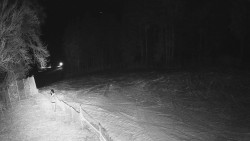 Prostřední část sjezdovky a snowpark