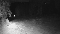 Prostřední část sjezdovky a snowpark