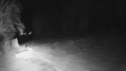 Prostřední část sjezdovky a snowpark