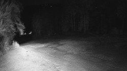 Prostřední část sjezdovky a snowpark