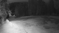 Prostřední část sjezdovky a snowpark