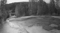 Prostřední část sjezdovky a snowpark