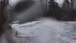 Prostřední část sjezdovky a snowpark