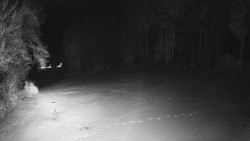 Prostřední část sjezdovky a snowpark