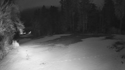 Prostřední část sjezdovky a snowpark