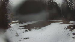 Prostřední část sjezdovky a snowpark