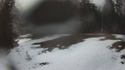 Prostřední část sjezdovky a snowpark