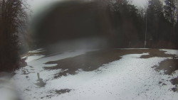 Prostřední část sjezdovky a snowpark