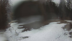 Prostřední část sjezdovky a snowpark