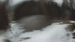 Prostřední část sjezdovky a snowpark